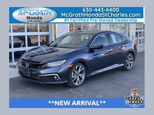 Cosmic Blue Metallic 2021 Honda Civic Touring