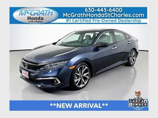Cosmic Blue Metallic 2021 Honda Civic Touring