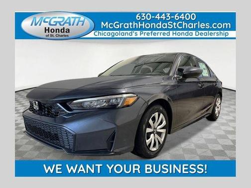 Meteorite Gray Metallic 2026 Honda Civic LX