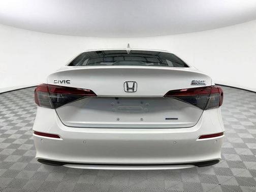 Platinum White Pearl 2026 Honda Civic Hybrid Sport Touring