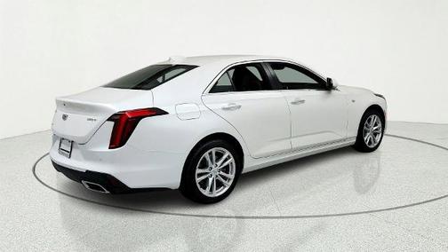 Crystal White 2023 Cadillac CT4 Luxury