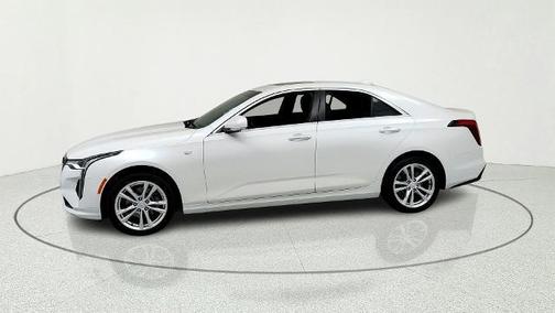 Crystal White 2023 Cadillac CT4 Luxury