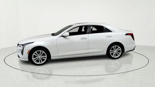 Crystal White 2023 Cadillac CT4 Luxury