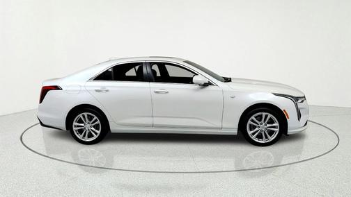 Crystal White 2023 Cadillac CT4 Luxury