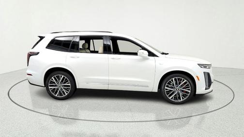 Crystal White 2024 Cadillac XT6 Sport AWD