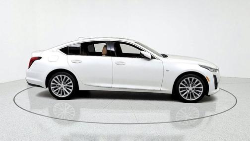 Crystal White Tricoat 2023 Cadillac CT5 Premium Luxury