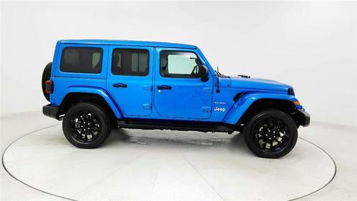 Blue 2023 Jeep Wrangler 4xe Sahara