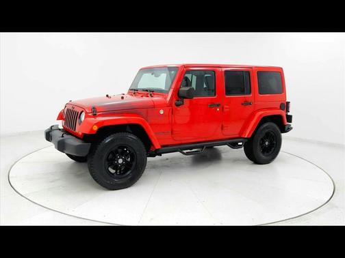 Red 2017 Jeep Wrangler Unlimited Sahara