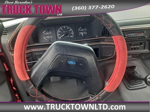 Red 1991 Ford F-150