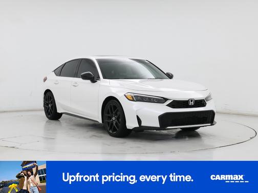 White 2025 Honda Civic Hybrid Sport