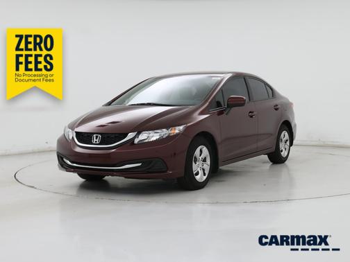 Red 2015 Honda Civic LX