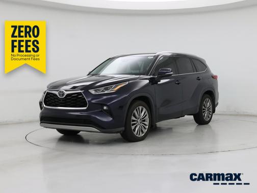 Blue 2020 Toyota Highlander Platinum