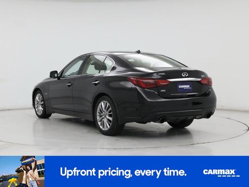 Black 2019 INFINITI Q50 Luxe