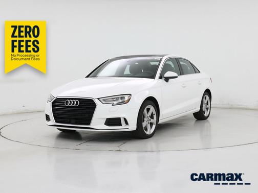 White 2019 Audi A3 Premium