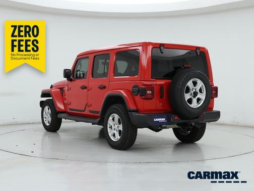 Red 2019 Jeep Wrangler Unlimited Sahara