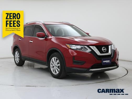 Red 2017 Nissan Rogue SV