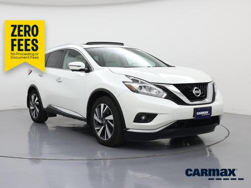 White 2018 Nissan Murano Platinum