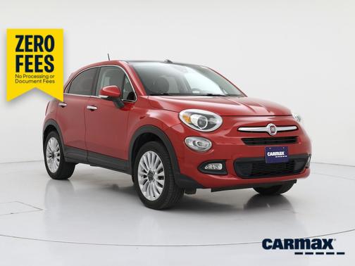 Red 2016 FIAT 500X Lounge
