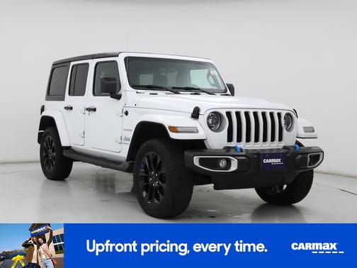 White 2023 Jeep Wrangler 4xe Unlimited Sahara