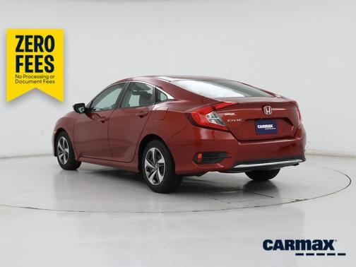 Red 2019 Honda Civic LX