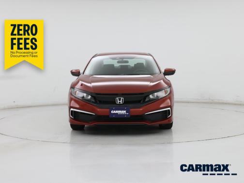 Red 2019 Honda Civic LX