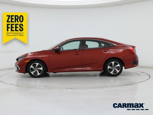Red 2019 Honda Civic LX