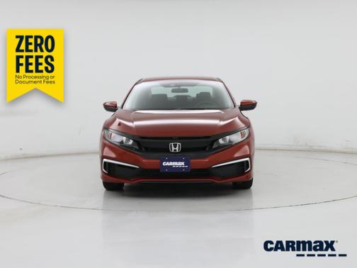 Red 2019 Honda Civic LX