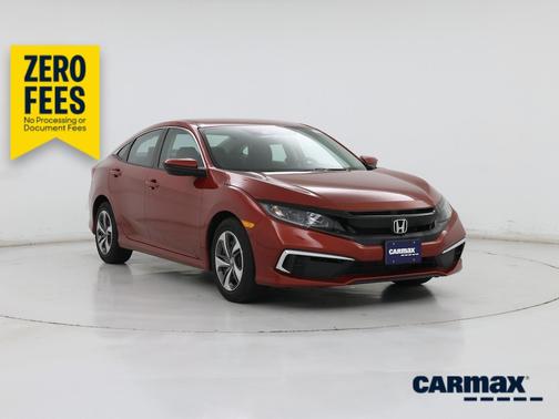 Red 2019 Honda Civic LX