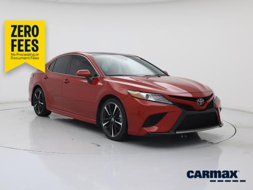 Red 2019 Toyota Camry XSE