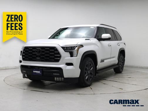 White 2025 Toyota Sequoia Platinum
