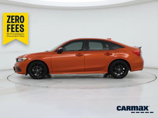 Orange 2022 Honda Civic SI