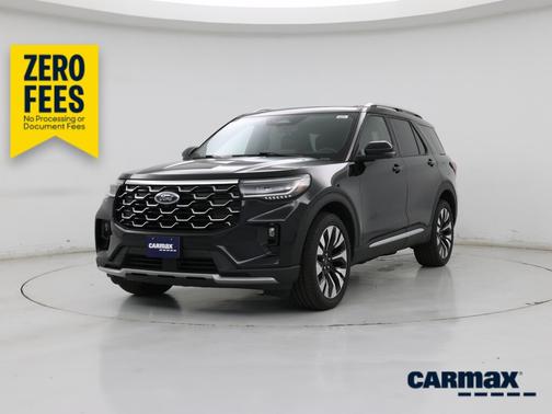 Black 2025 Ford Explorer Platinum