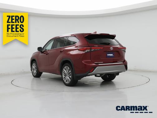 Red 2022 Toyota Highlander Platinum