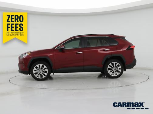 Red 2021 Toyota RAV4 Limited