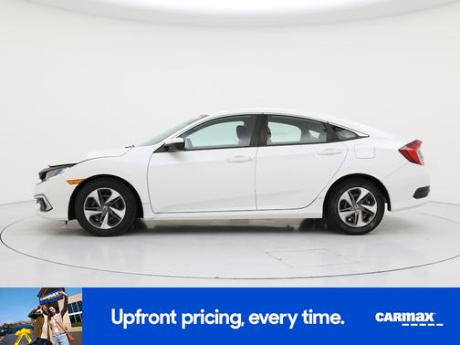 White 2021 Honda Civic LX