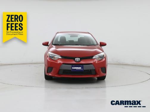 Red 2016 Toyota Corolla LE