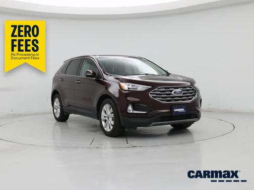 Red 2021 Ford Edge Titanium
