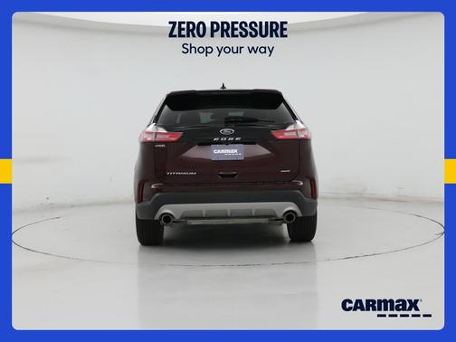 Red 2021 Ford Edge Titanium