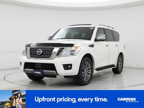 White 2019 Nissan Armada Platinum