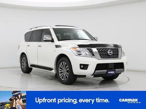 White 2019 Nissan Armada Platinum