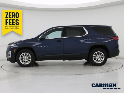Blue 2023 Chevrolet Traverse LS