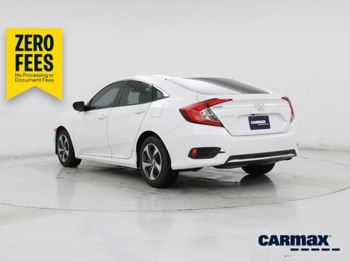 White 2019 Honda Civic LX