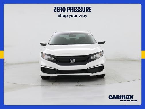 White 2019 Honda Civic LX