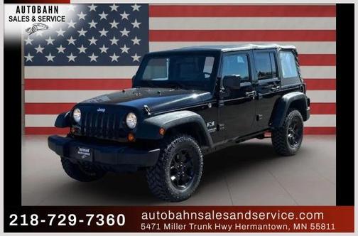 Black 2008 Jeep Wrangler Unlimited X