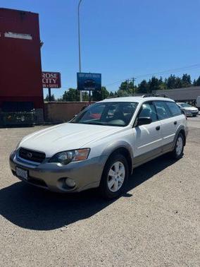 Satin White Pearl / Granite Gray Opal 2005 Subaru Outback 2.5i