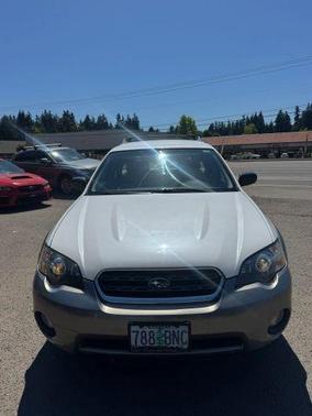 Satin White Pearl / Granite Gray Opal 2005 Subaru Outback 2.5i