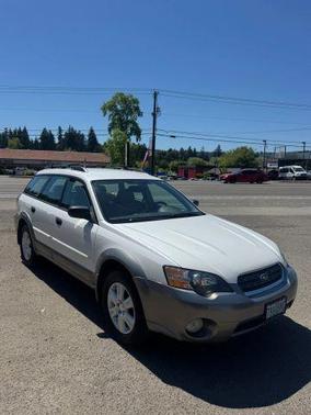 Satin White Pearl / Granite Gray Opal 2005 Subaru Outback 2.5i