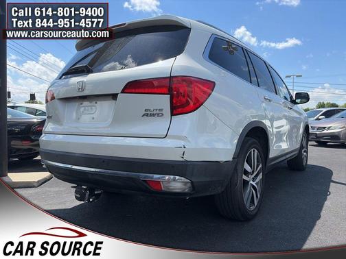 White Diamond Pearl 2016 Honda Pilot Elite
