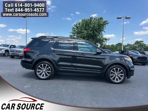 White Platinum Metallic Tri-Coat 2015 Ford Explorer XLT