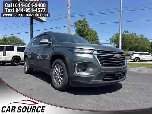 Silver Sage Metallic 2022 Chevrolet Traverse LT Leather